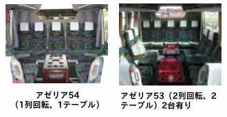 アゼリア５３・５４・５８車内