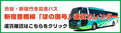 渋谷 新宿行き夜行バス 豊鉄バス株式会社 乗合バス 高速バス 契約バス 運賃 時刻検索